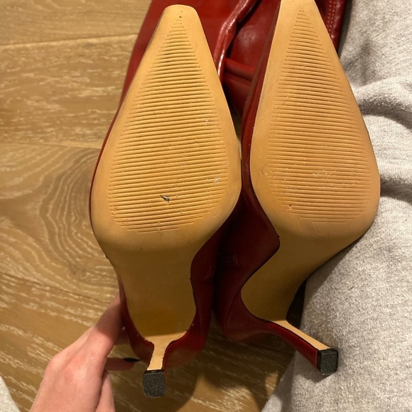 Thigh high red boots - Picture 5 of 6